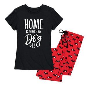 "Home Is Where Your Dog Is" Women's Pajama Set